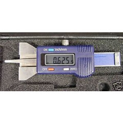 ELECTRONIC DIGITAL DEPTH and STEP GAUGE SAE & METRIC Stainless Steel Blade CASE