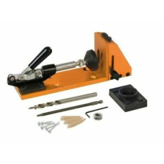 RDG tools steel pocket hole jig clamp set with drill screws dowels driver