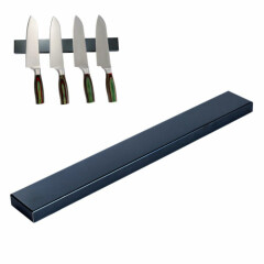 Stainless Steel Knife Holder Black 40cm | Magnetic Knife Rack | Magnetic Strip Knife 