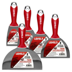 LEVEL5 #5-602 Drywall Putty Knife Set Stainless Steel 5 Piece | FREE SHIPPING