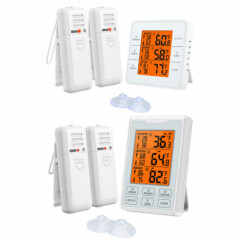 Refrigerator Thermometer LCD Digital Kitchen Wireless Fridge Freezer Temperature