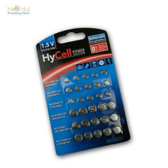 HYCELL Button Cells 30er Saver Set, per 5x lr60/lr41/lr66/lr54/lr43/lr44 Alkaline 