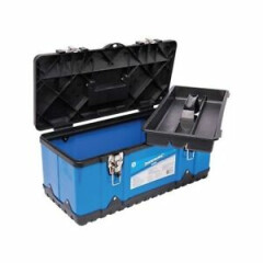 Silverline Tool Box Hard Plastic 470 x 238 x 203 MM Blue Box Case 450887 