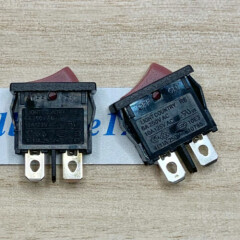1pc LIGHT COUNTRY R6 single-way 2pins 2positions Red no light small flat switch