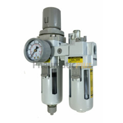 PneumaticPlus Compressed Air Filter Regulator Lubricator 3/8" NPT SAU3010M-N03G