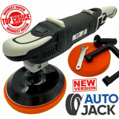 Autojack Professional Rotary Car Buffer Polisher 180mm 6 Speed with LED Display 