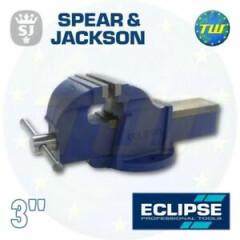 Spear & Jackson Eclipse 3" Workshop Garage Mechanics Engineers Bench Vice EMV-1
