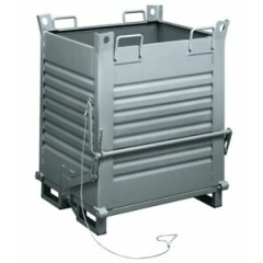 Container with Hinged Bottom Roller 100x80x115h 