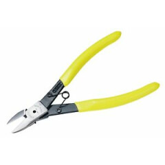 TSUNODA / PLASTIC CUTTING NIPPERS - ROUND BLADE TYPE / SNP-145R / MADE IN JAPAN
