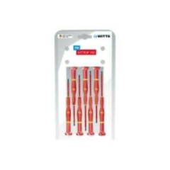 Knipex 9T89377 Wittron 7-piece 1,000v Insulated Set: 4 Slotted 2 Phillips In