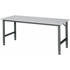 Rough Work Table Packtable 2000x800x760-1080 MM Work Plate Melamine Anthracite