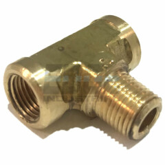 BRASS FORGED MALE BRANCH TEE 1/8" NPT FUEL/AIR/WATER/OIL/GAS WOG