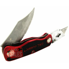 New Dual Blade Quick Change Folding Lock Back Utility Knife Box Cutter 