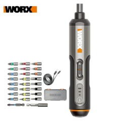 Worx 4V Mini Electrical Screwdriver Set WX240 26-Bit USB Rechargeable Drill