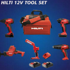 HILTI 12V SET, 5 TOOLS: SID 2-A, SFD 2-A, SF 2-A, SL 2-A, SR 2-A, COMPLETE