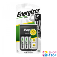 Energizer Battery Recharge Base Charger For AAA Aa & 4 Aa 1300mA Batteries New