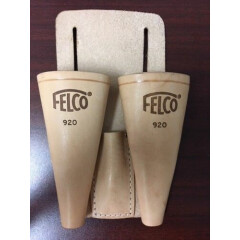 Felco 920 Holster with two cones - Leather - With belt loop only