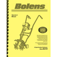 Bolens BL410 2-Cycle Garden Cultivator OWNERS OPERATOR'S MANUAL