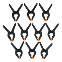10PCS Heavy Duty Plastic Nylon Spring Clamp Clip For Background Woodworking