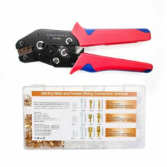 Wire Terminals Crimping Tool Kit Automatic Ratcheting Connectors Self Adjusting