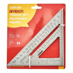 6" 150mm ALUMINIUM ROOFERS SET SQUARE ROOFING RAFTER TRI-SQUARE MITRE GUIDE SAW 