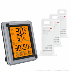 Digital LCD Thermometer Hygrometer Home Outdoor Temperature Humidity(1/3 Sensor)