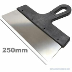 250mm Filling Knife Stainless Steel Paint Scraper Decorating Putty Spreading 