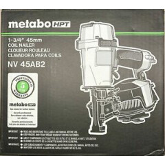 Metabo HPT/Hitachi NV45AB2 Coil Roofing Nailer Nail Gun NEW in Box