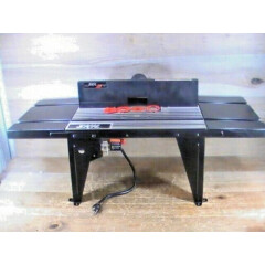 Pre-owned SKIL #RAS450 34"x 13"x 11" Router Table W/ Extensions / Fence & Switch