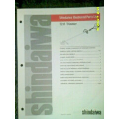 Shindaiwa T231 String Trimmer Illustrated 2001 Parts List #80218