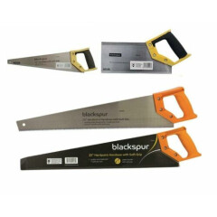 10" TENON /16" / 22" HANDSAW HAND SAW SOFT RUBBER GRIP QUALITY STEEL WOOD CRAFT