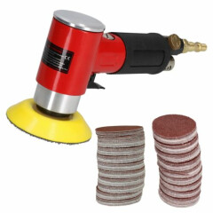 2" & 3" Mini Air Angle Grinder Polisher With Backing Pad + 200 Mixed Grit Discs