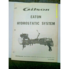 Preowned Gilson Eaton Hydrostatic System 19 pg Operation & Service Manual SM2206