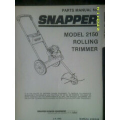 Vintage Snapper 2150 Rolling Trimmer 1990 Parts Manual #06244