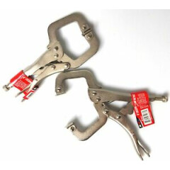 2pc 6" Locking Grip Vise C-Clamp - Welding Sheet Metal Plier Tool Set New 48