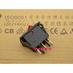 1PCS SOKEN RK1-14 Rocker Power Switch 16A 250VAC 16A 125VAC T100 3 Pin Red Lamp 