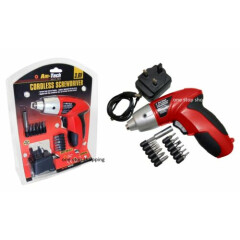 PRO 3.6V ELECTRIC RECHARGEABLE BATTERY CORDLESS SCREWDRIVER DRILL SET BITS