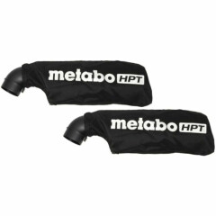 Metabo HPT/Hitachi 373694 Dust Bag Replacement Tool Part for C10FSHC (2-Pack)