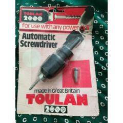TOULAN 200 AUTOMATIC SCREWDRIVER - FOR USE WITH A POWER DRILL