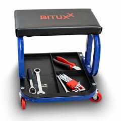 Bituxx Workshop Stool Workshop Chair Work Stool Roller Stool Work Chair 