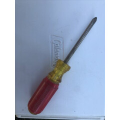 Vintage Sears Yellow & Red Phillips Screwdriver !