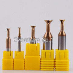 Solid Carbide Dovetail Milling Cutter End Mill Dia 4mm 45 Degree Dovetail Cutter