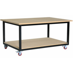 Mobile steel work bench 1800 x 1200mm, direct from our Melbourne factory