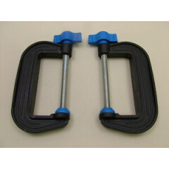 Pair of G-clamps 75mm new,British made,high strength nylon, crafts, models