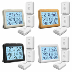Digital LCD Display Outdoor Indoor_Thermometer Hygrometer Temperature Humidity @
