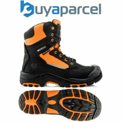 Buckler Boots BuckzViz High Support Orange Zip Lace Safety Work Boot UK Sizes 7