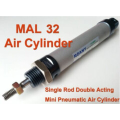 New 1pc MAL 32mm x 50mm Single Rod Double Acting Mini Pneumatic Air Cylinder