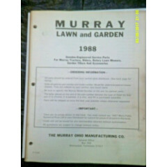 Shop Murray 1988 Lawn & Garden 257 Page Service Parts Book (See Note Below)S1035