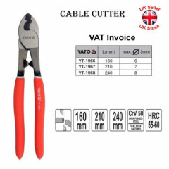 Yato Professional Heavy Duty Cable Wire Cutter Sizes 160, 210, 240 mm