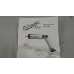 Milwaukee Cordless Screwdriver Manual 6546-1 6539-1 6540-1